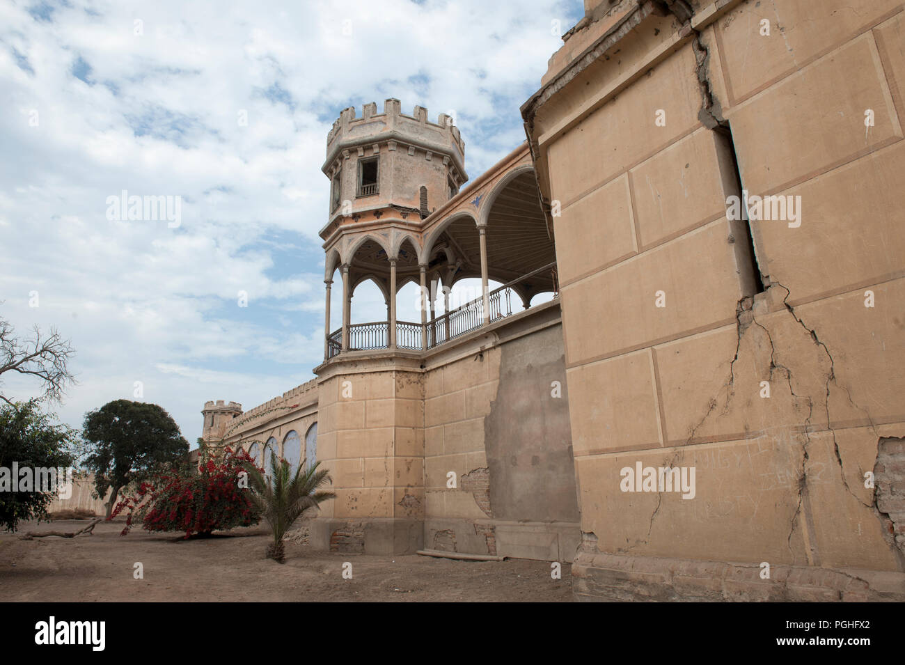 Schöne Aussicht auf die Burg von San Vicente de Ca ete, Lima. Stockfoto
