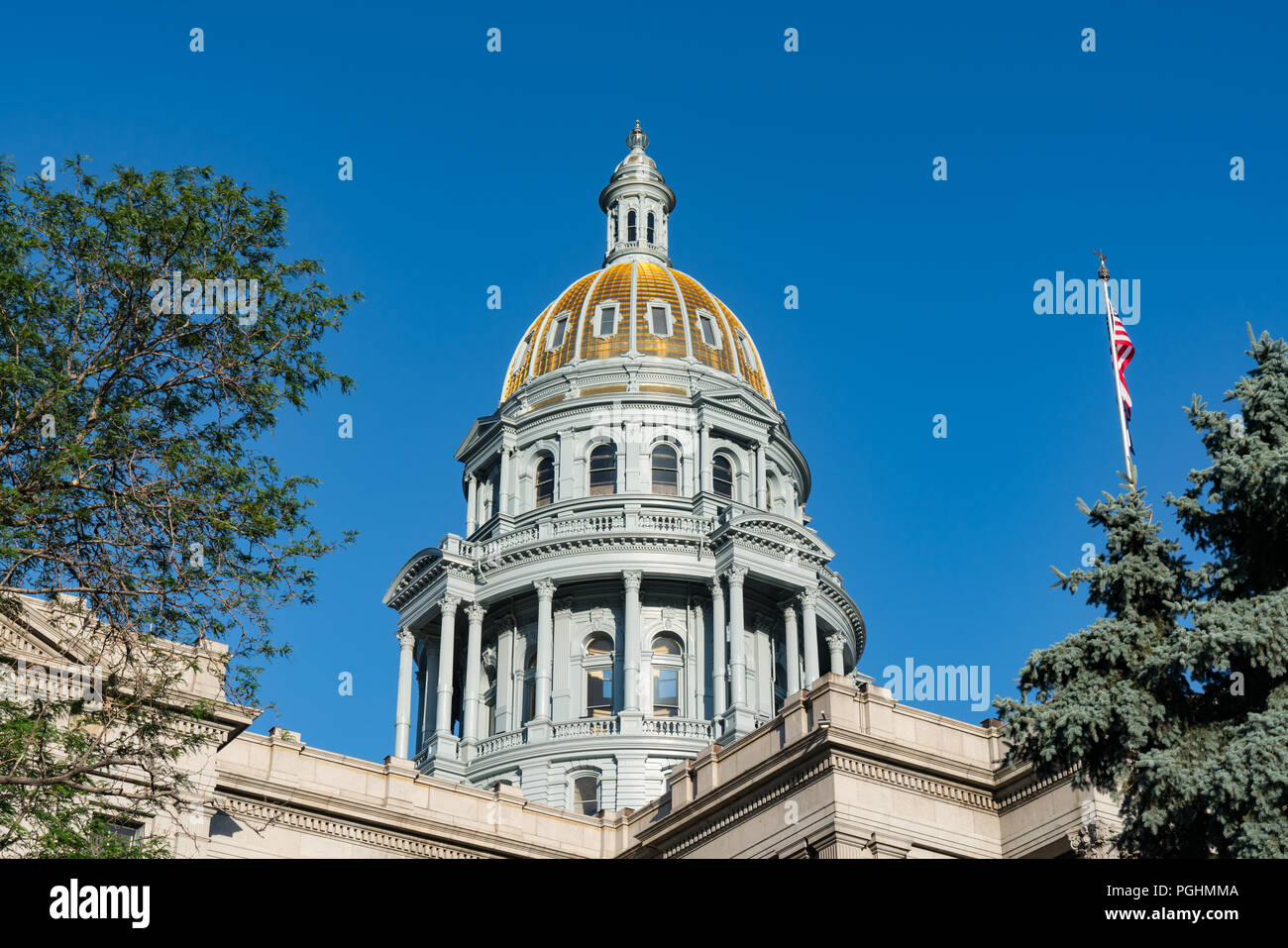 Kuppel des Colorado State Capital Building in Denver, Colorado Stockfoto