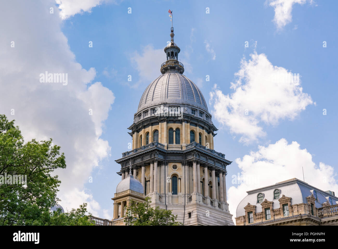Kuppel der Illinois State Capital Building in Springfield, Illinois Stockfoto