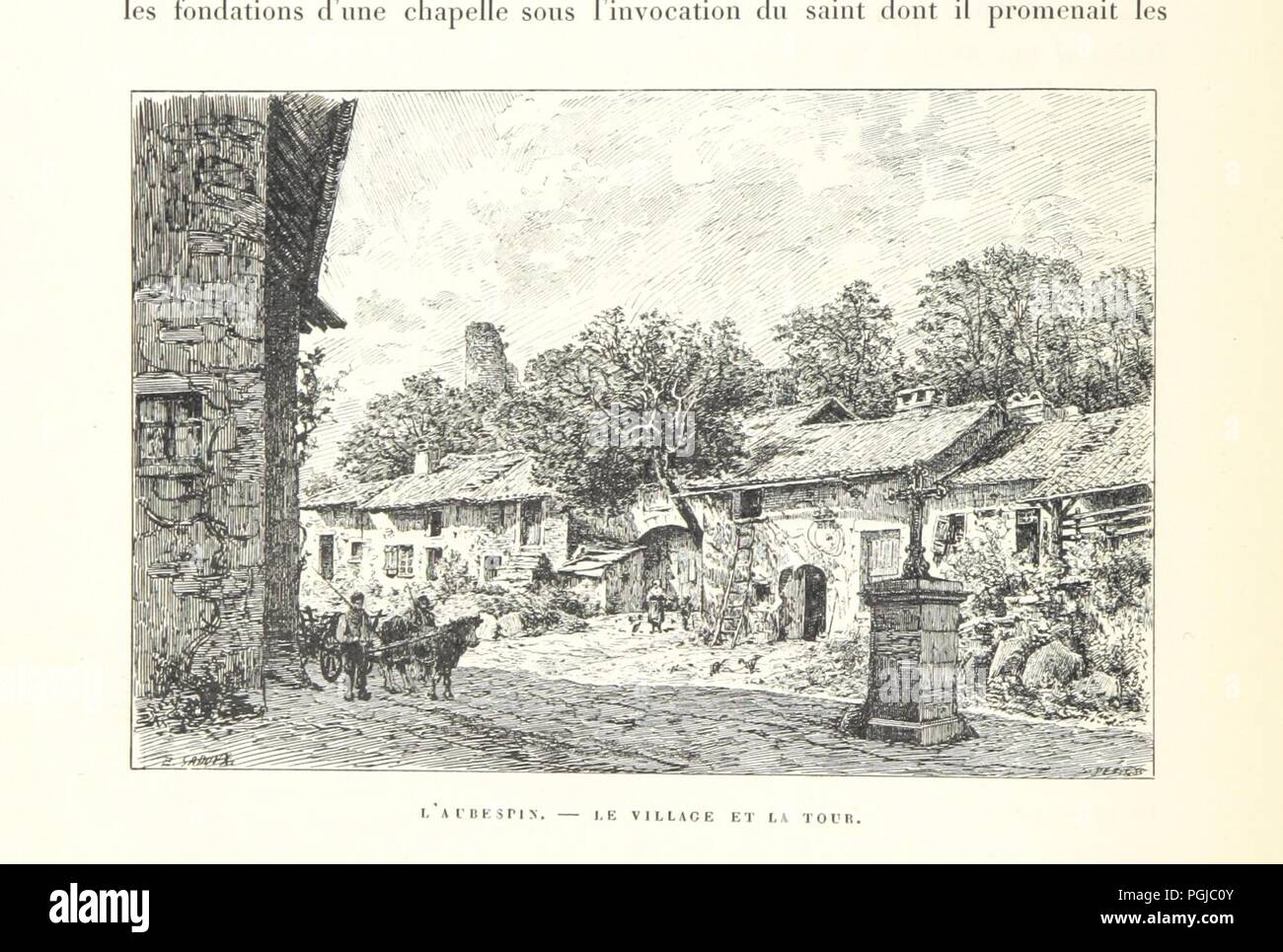 Bild von Seite 346 "La Bretagne... Abbildungen par Eugène Sadoux'. Stockfoto