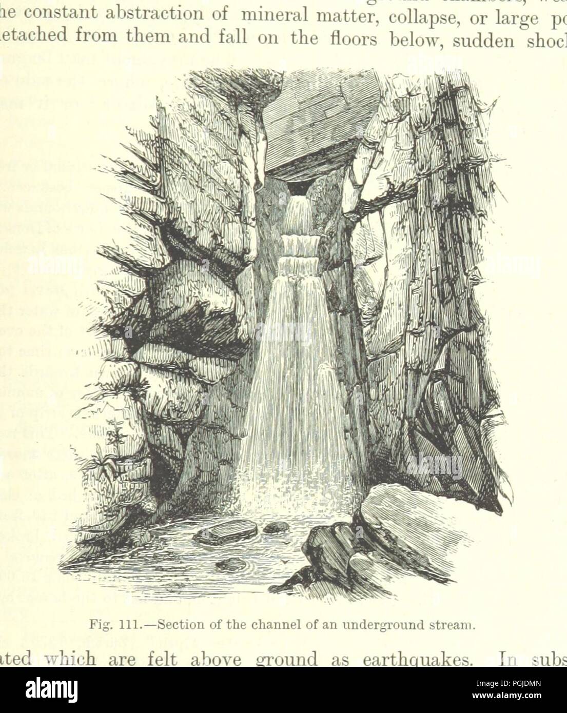 Bild von Seite 391 des "Lehrbuch der Geologie ... Dritte Auflage, überarbeitet und erweitert. Stockfoto