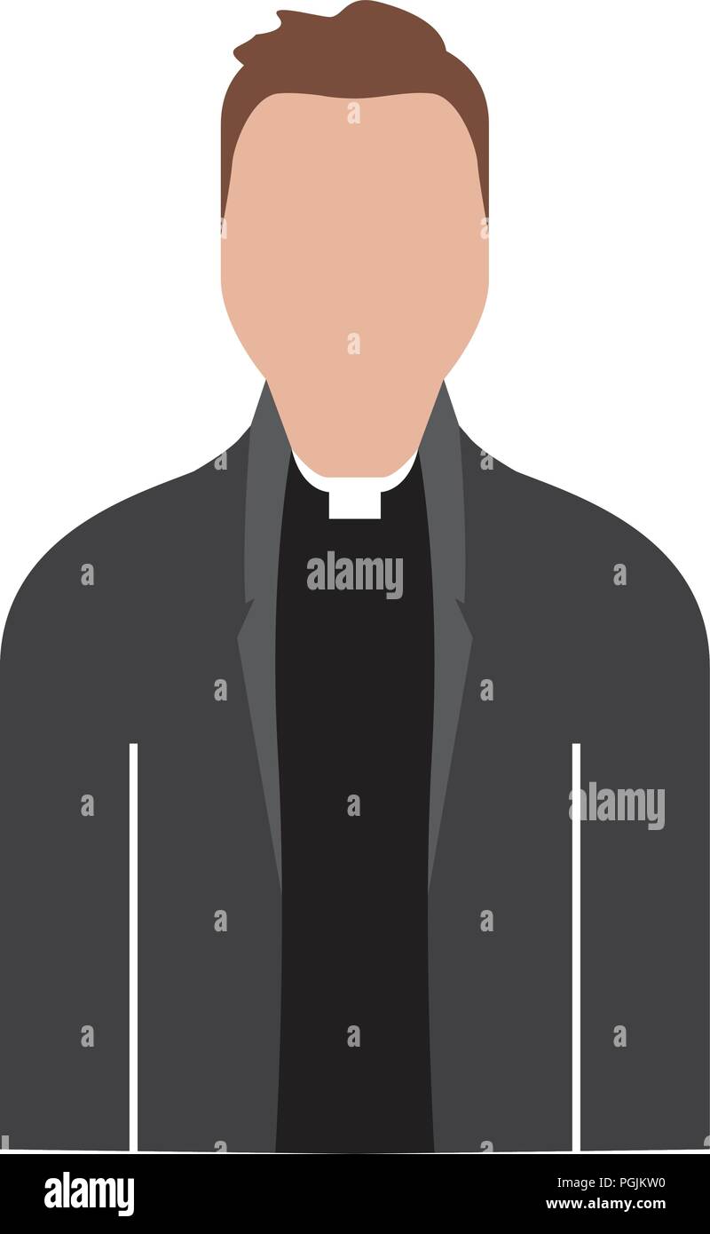 Isolierte Priester avatar Stock Vektor