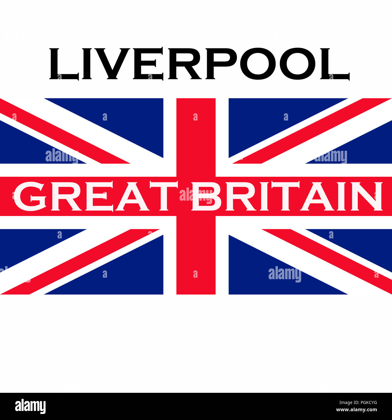 Liverpool Und Die Die Flagge Des Vereinigten Konigreichs Grossbritannien Stockfotografie Alamy