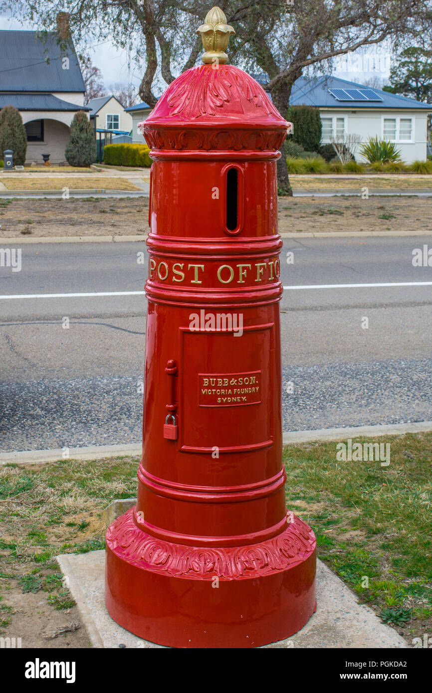 Historische Mail Empfänger in Goulburn New South Wales Australien Stockfoto