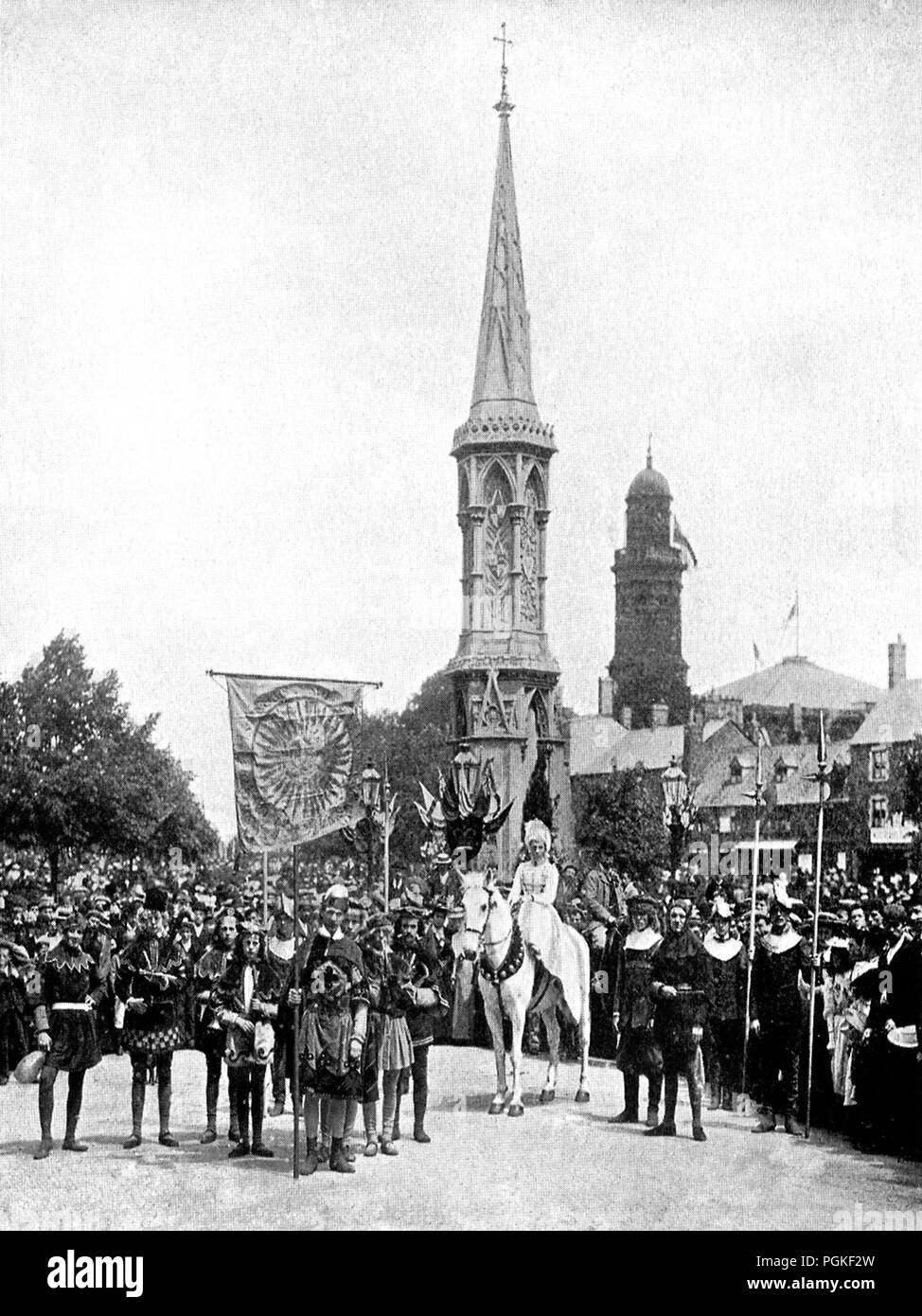 Banbury Cross Pageant, Banbury, 1900 Stockfoto