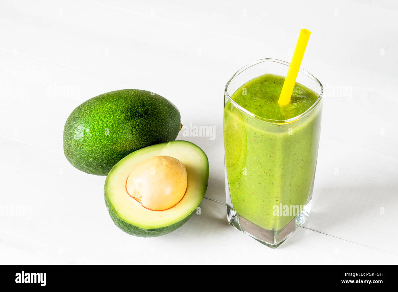 Frischen smoothie Avocado cocktail Stockfoto