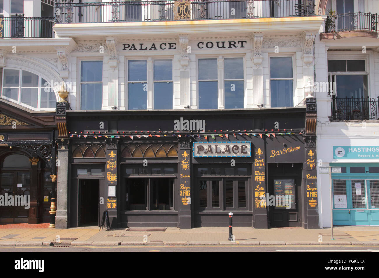 Palace Bar bei Hastings East Sussex UK Stockfoto