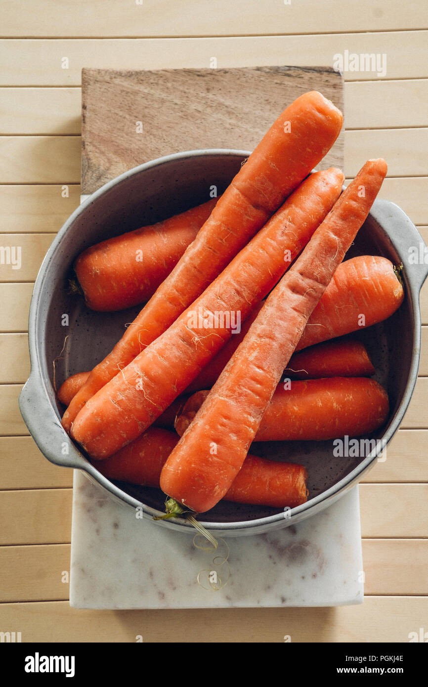 Rohe Karotten Stockfoto