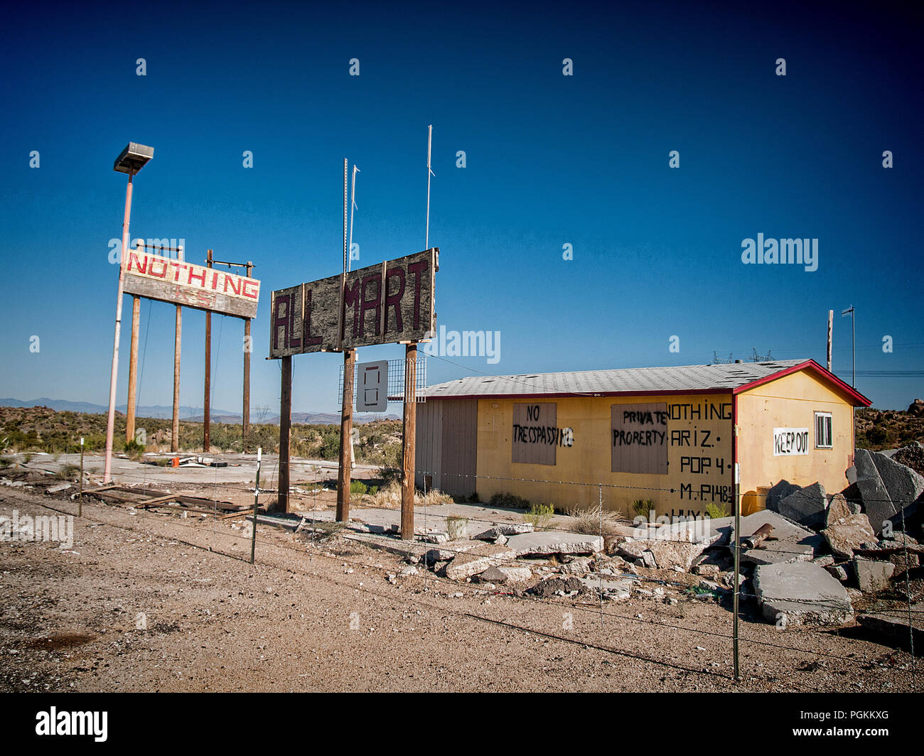 Nichts, Arizona Stockfoto