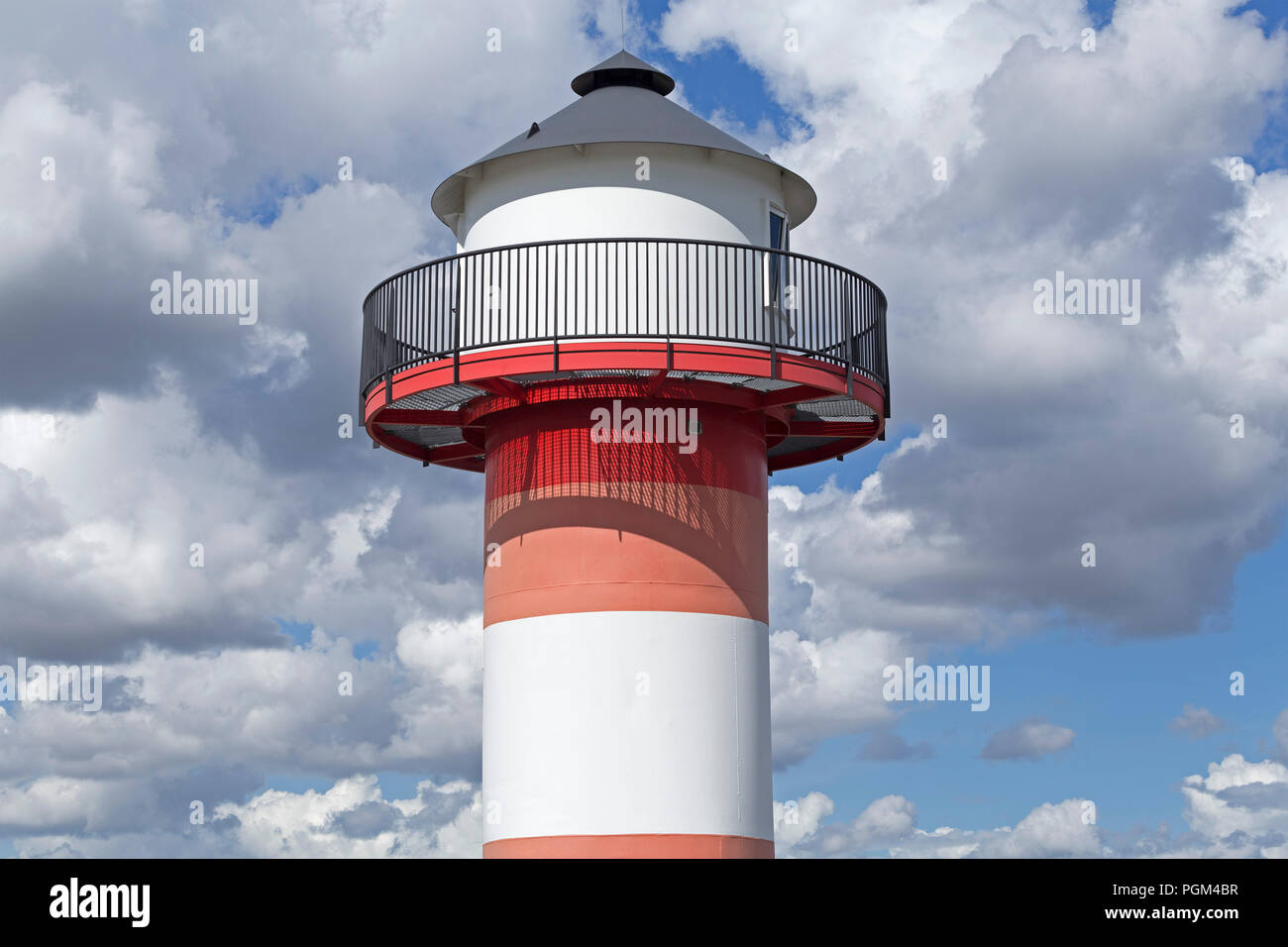 Leuchtturm, Gruenendeich, Altes Land (altes Land), Niedersachsen, Deutschland Stockfoto