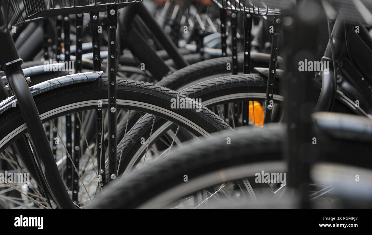 Fahrräder Nahaufnahme Stockfoto