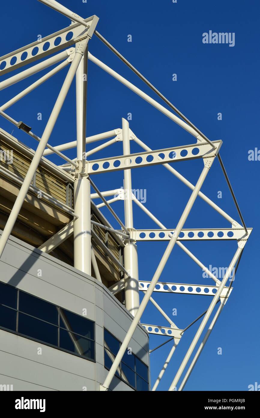 Atemberaubende, natürlich beleuchteten Bild des Riverside Stadium, die Heimat von Middlesbrough Fußball-Club. Stockfoto