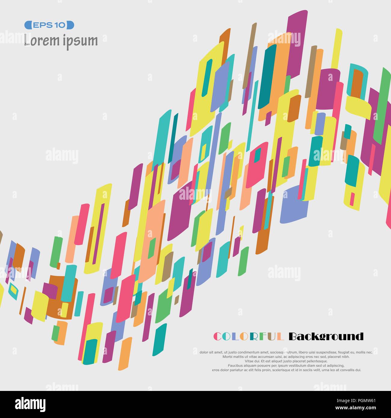 Zusammenfassung von Kreide bunte Muster streifen Hintergrund mit Raum, Illustration Vector EPS 10. Stock Vektor