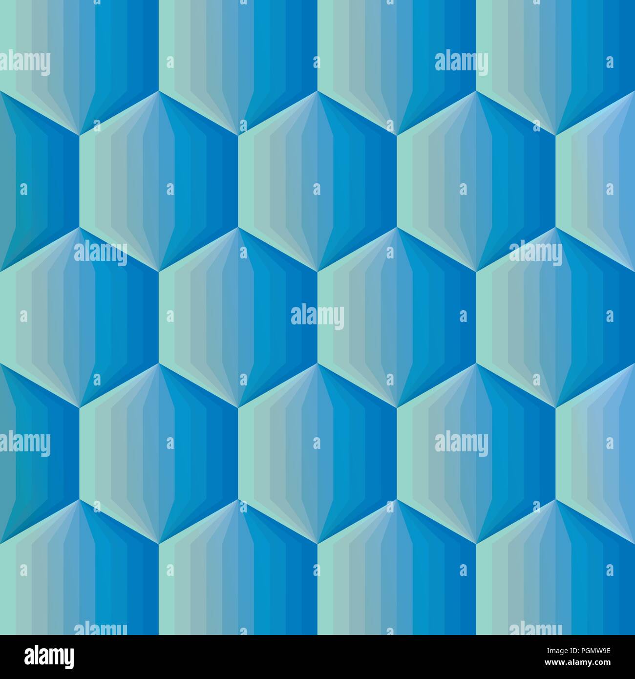 Glatten Farbverlauf hexagon Mosaik Hintergrund. Vector Illustration für Ihr Design Projekt. Stock Vektor