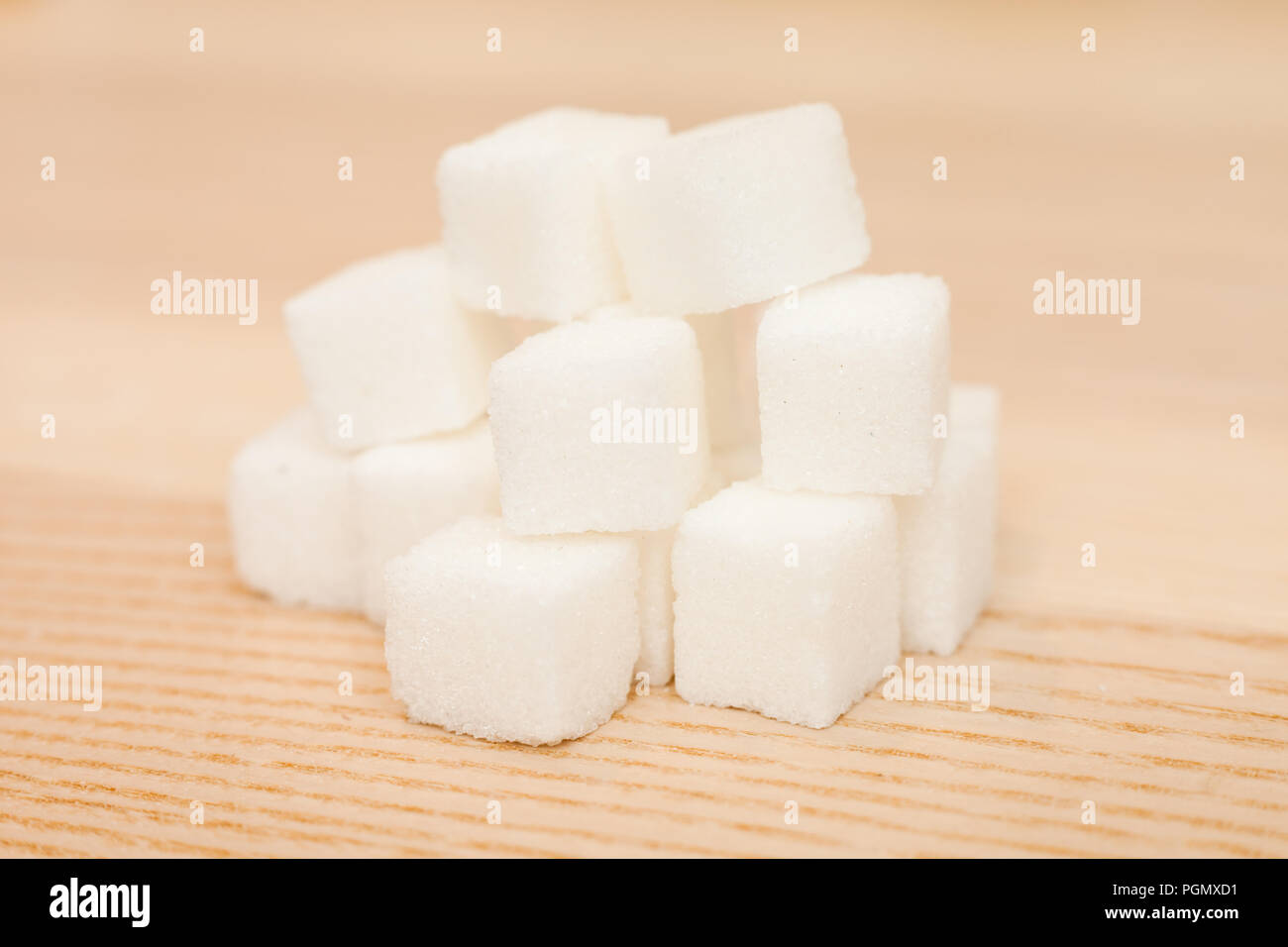 Würfelzucker Stockfoto