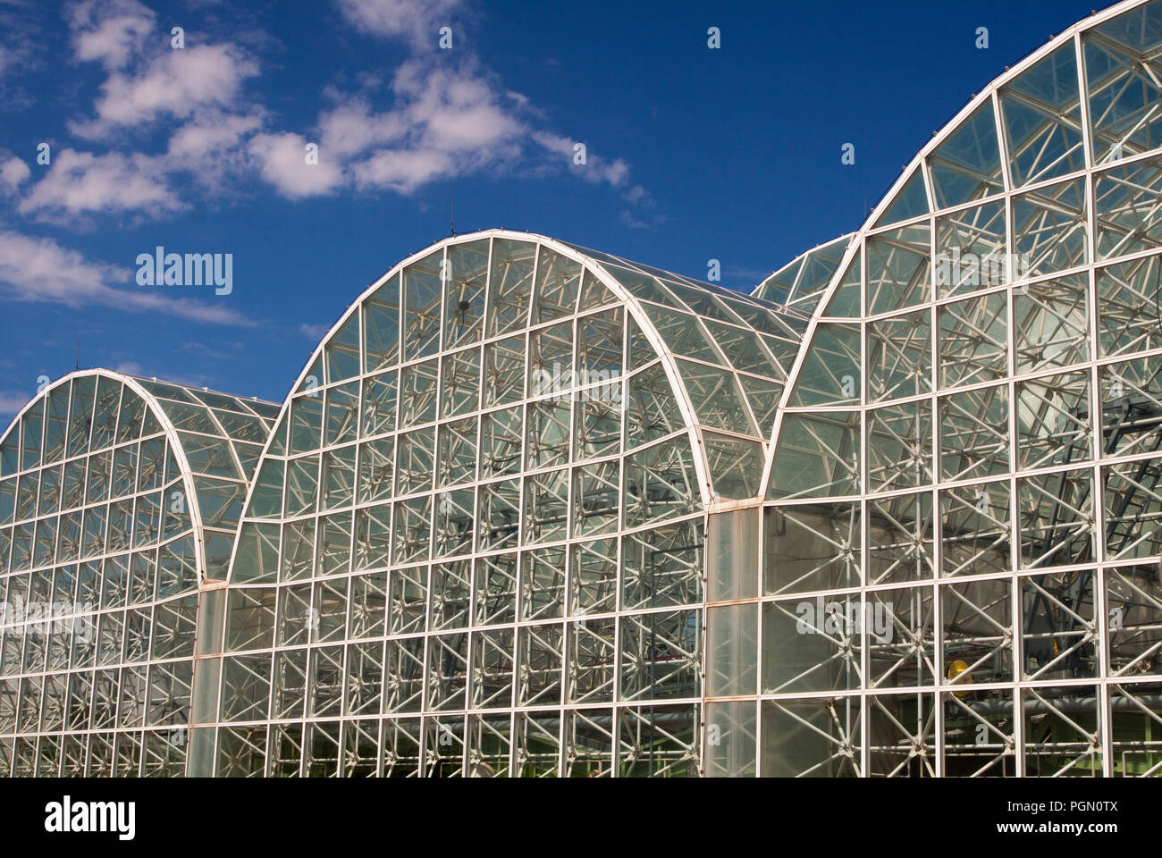 Biosphäre 2 Glas Biosphäre Stockfotografie Alamy