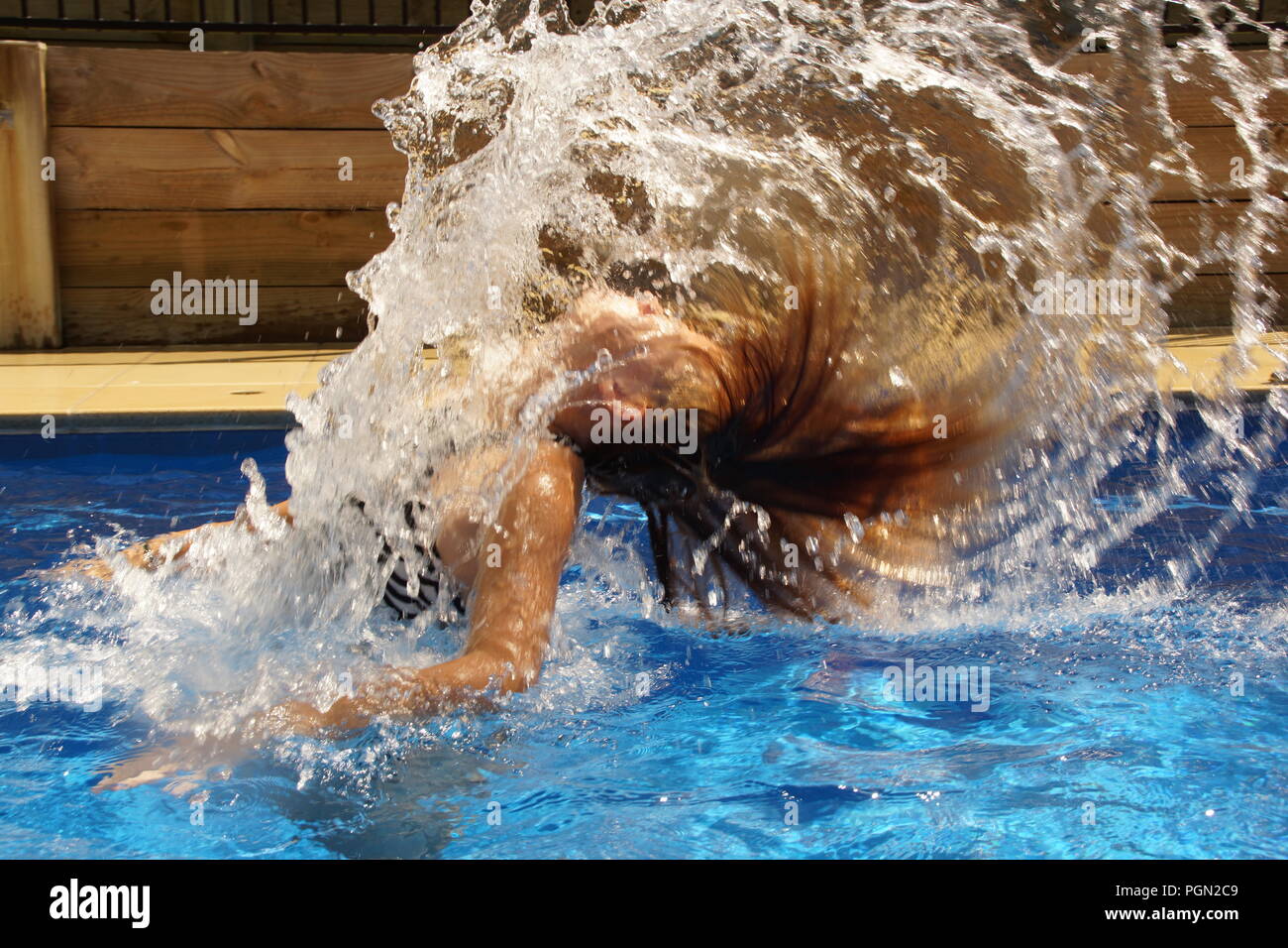 Wasserspiel Stockfoto