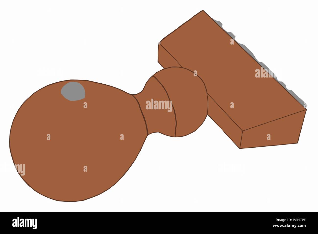 Holz Stempel Vektorgrafik Stock Vektor