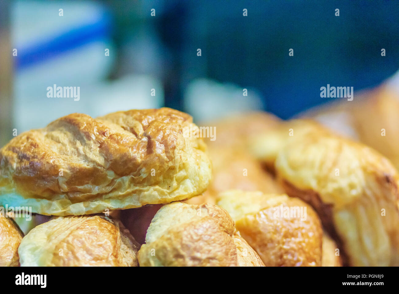 Laib Brot für den Verkauf in den Fast food Shop Stockfoto