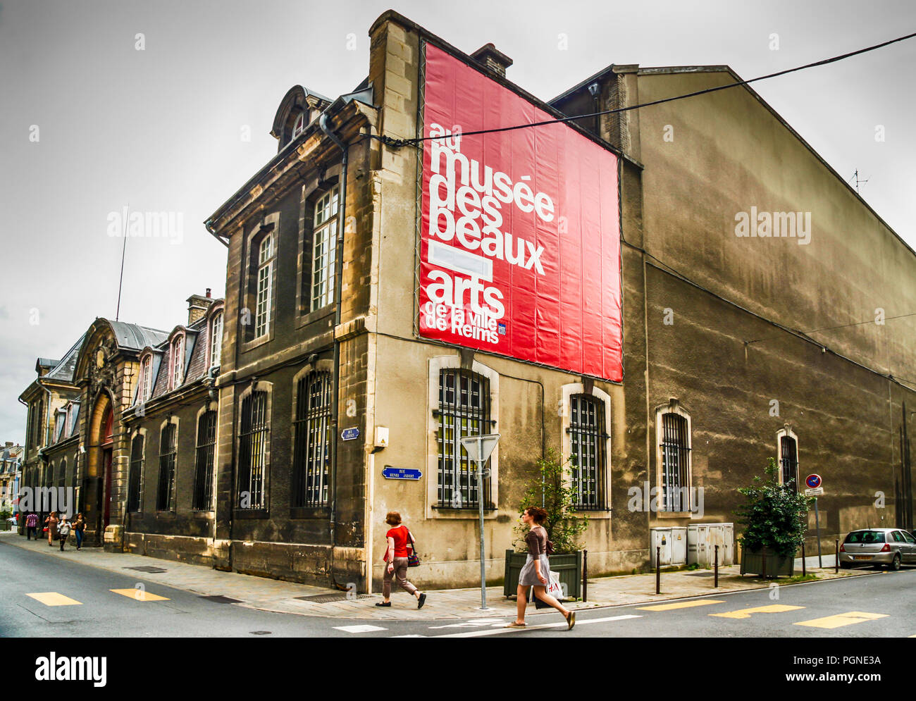 Das Musée des Beaux Arts (Bildende Kunst) Gebäude in Reims, Frankreich Stockfoto