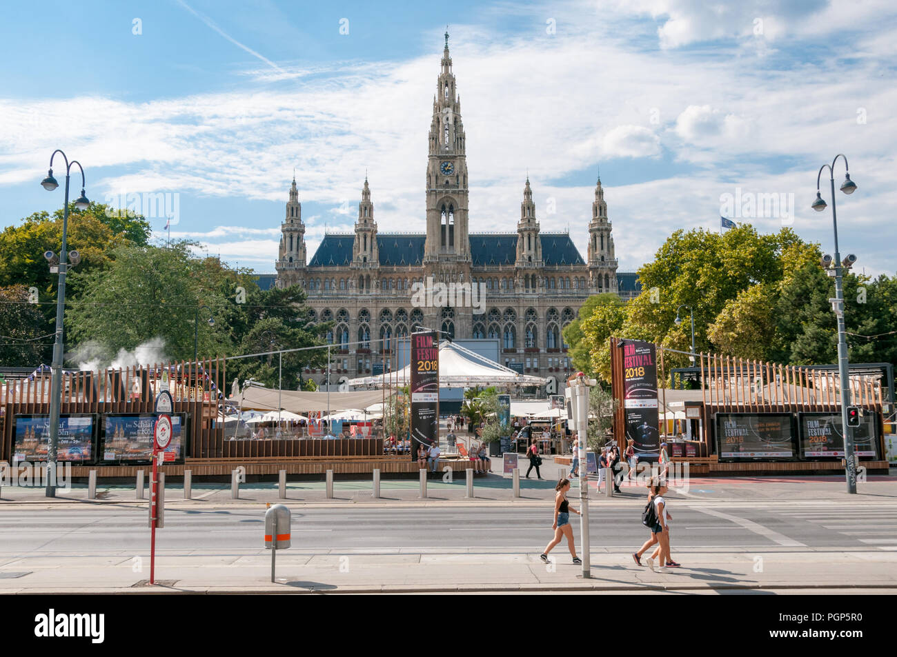 Rathaus (Rathaus), Wien, Österreich Stockfoto