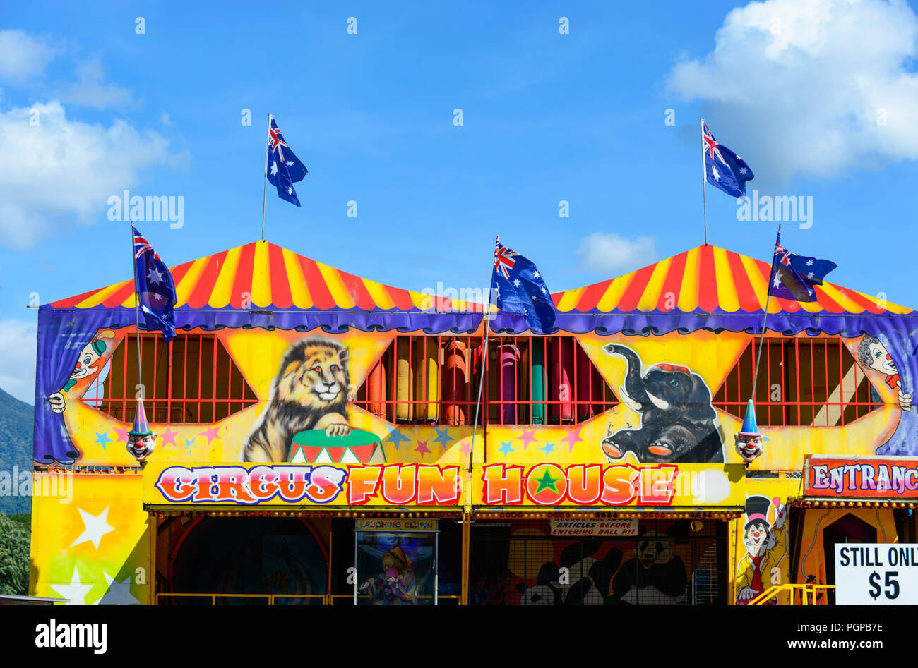 Zirkus Zelt am Mossman zeigen, Far North Queensland, FNQ, QLD, Australien Stockfoto