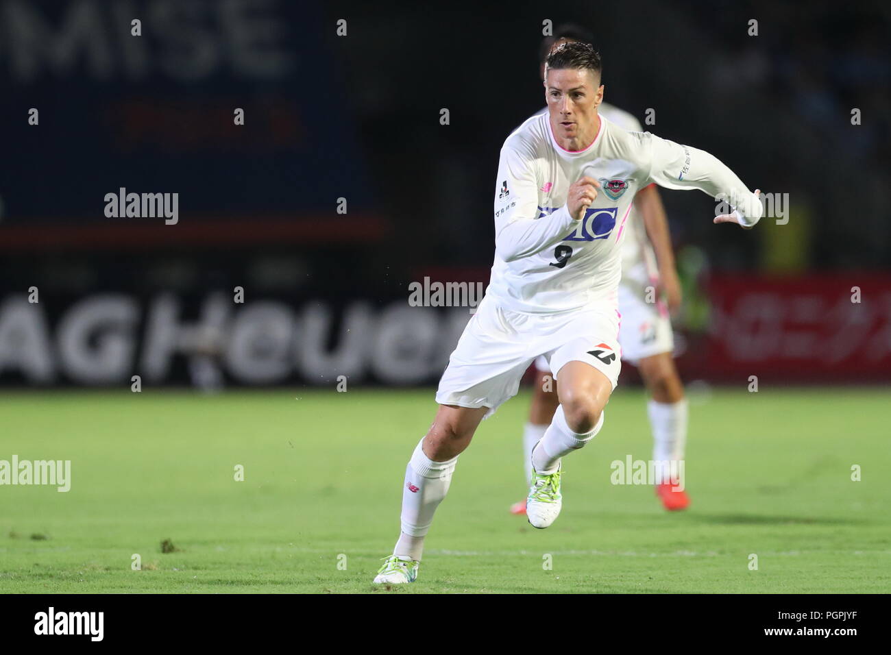 Kanagawa, Japan. 15 Aug, 2018. Fernando Torres (Sagan) Fußball: 2018 J1 Liga Match zwischen Kawasaki Frontale 0-0 Sagan Tosu an Todoroki Stadion in Kanagawa, Japan. Quelle: LBA/Alamy leben Nachrichten Stockfoto