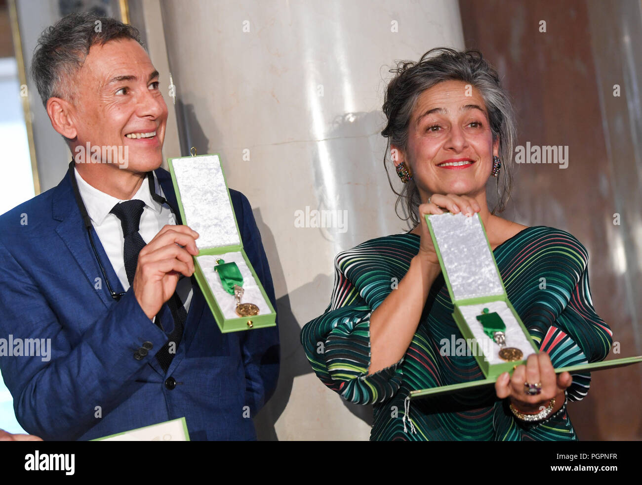 28.08.2018, Thüringen, Weimar Die Preisträger Heidi und Rolf