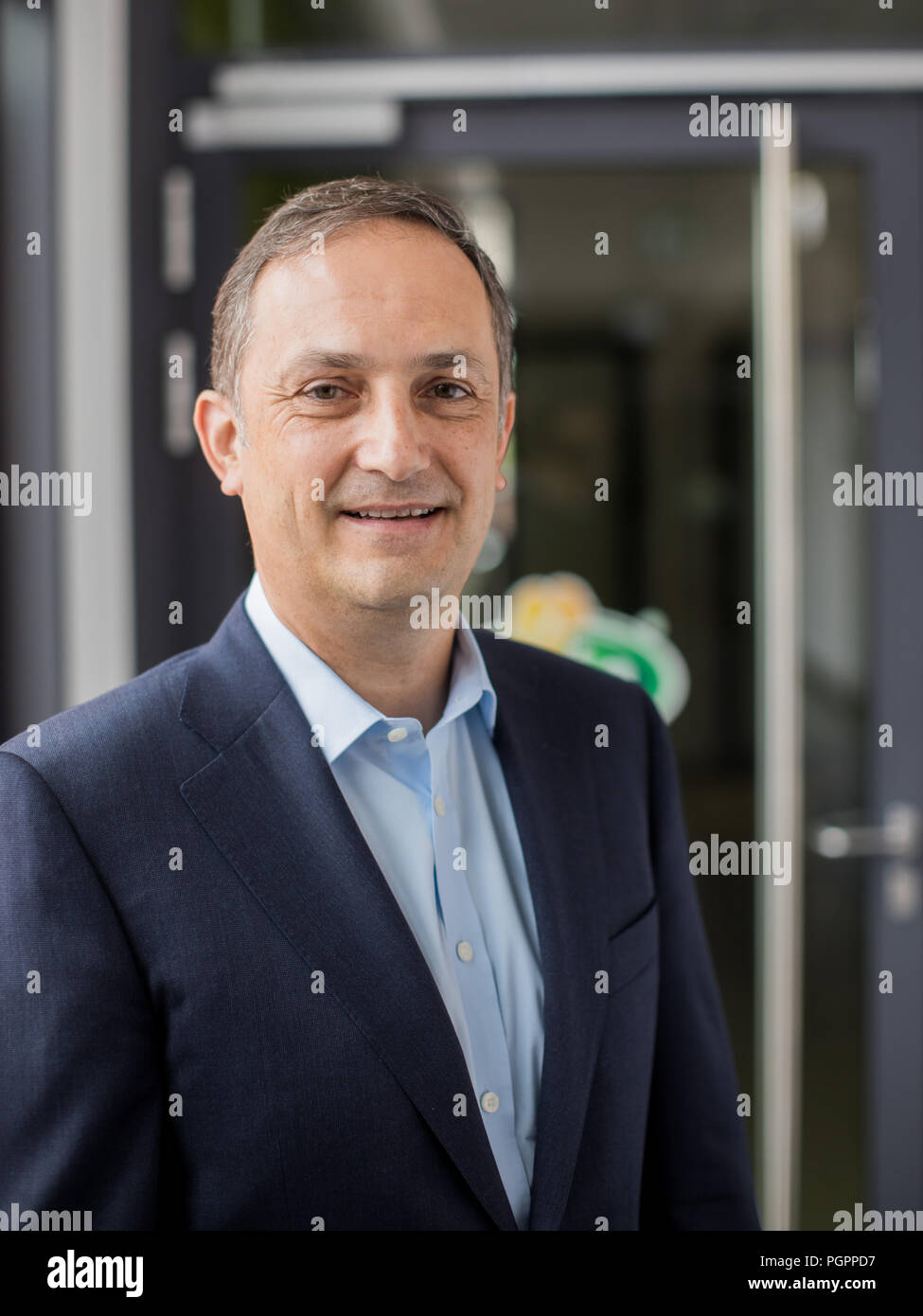 Düsseldorf, Deutschland. 27 Aug, 2018. Markus Mühleisen, Leiter der Arla Foods Deutschland aus Dänemark. Credit: Rolf Vennenbernd/dpa/Alamy leben Nachrichten Stockfoto