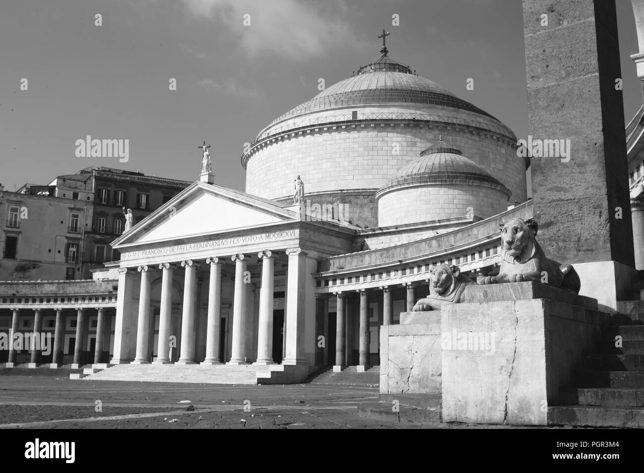 San Francesco di Paola, Piazza del Plebiscito, Neapel, Italien Stockfoto