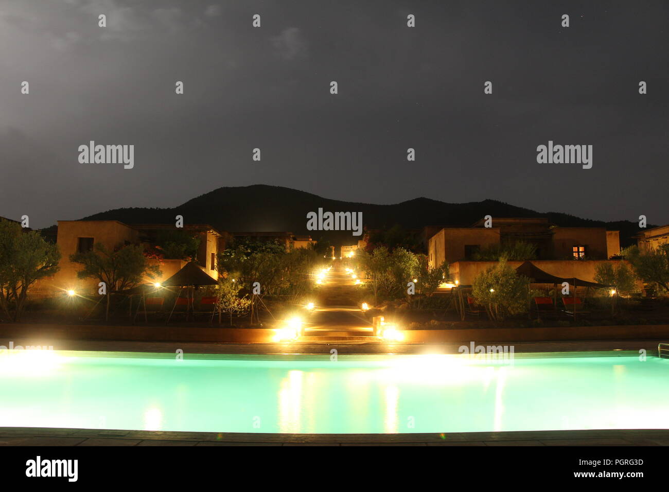 Les Terres d'amanar est un site Touristique Stockfoto