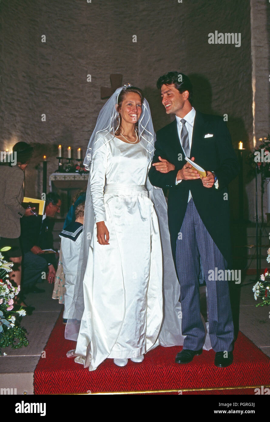 Das Brautpaar Andreas Augst von Habsburg Lothringen und Maria Christina von Hatzfeld Dönhoff in