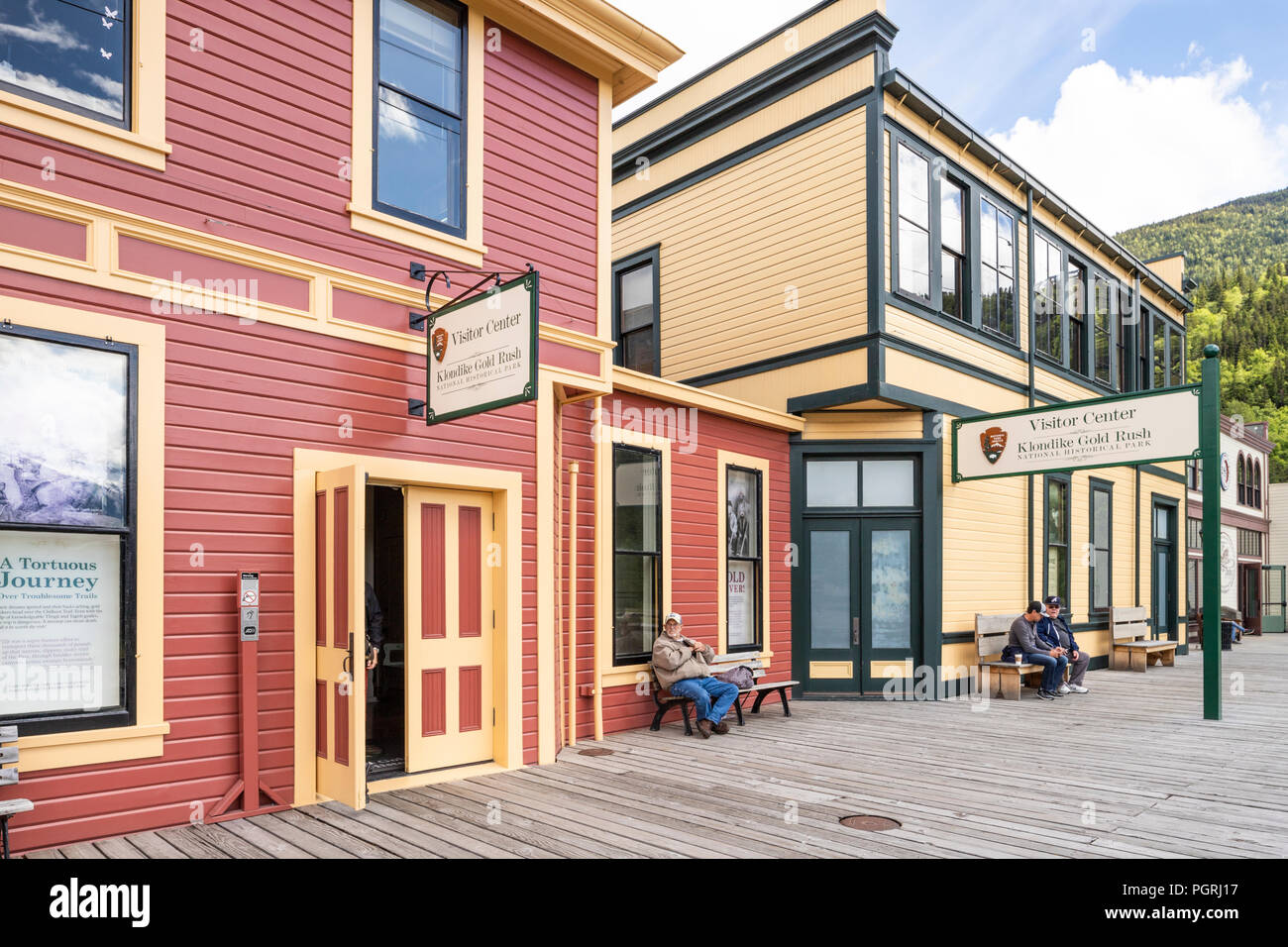 Das Klondike Gold Rush Besucherzentrum in Skagway, Alaska, USA Stockfoto