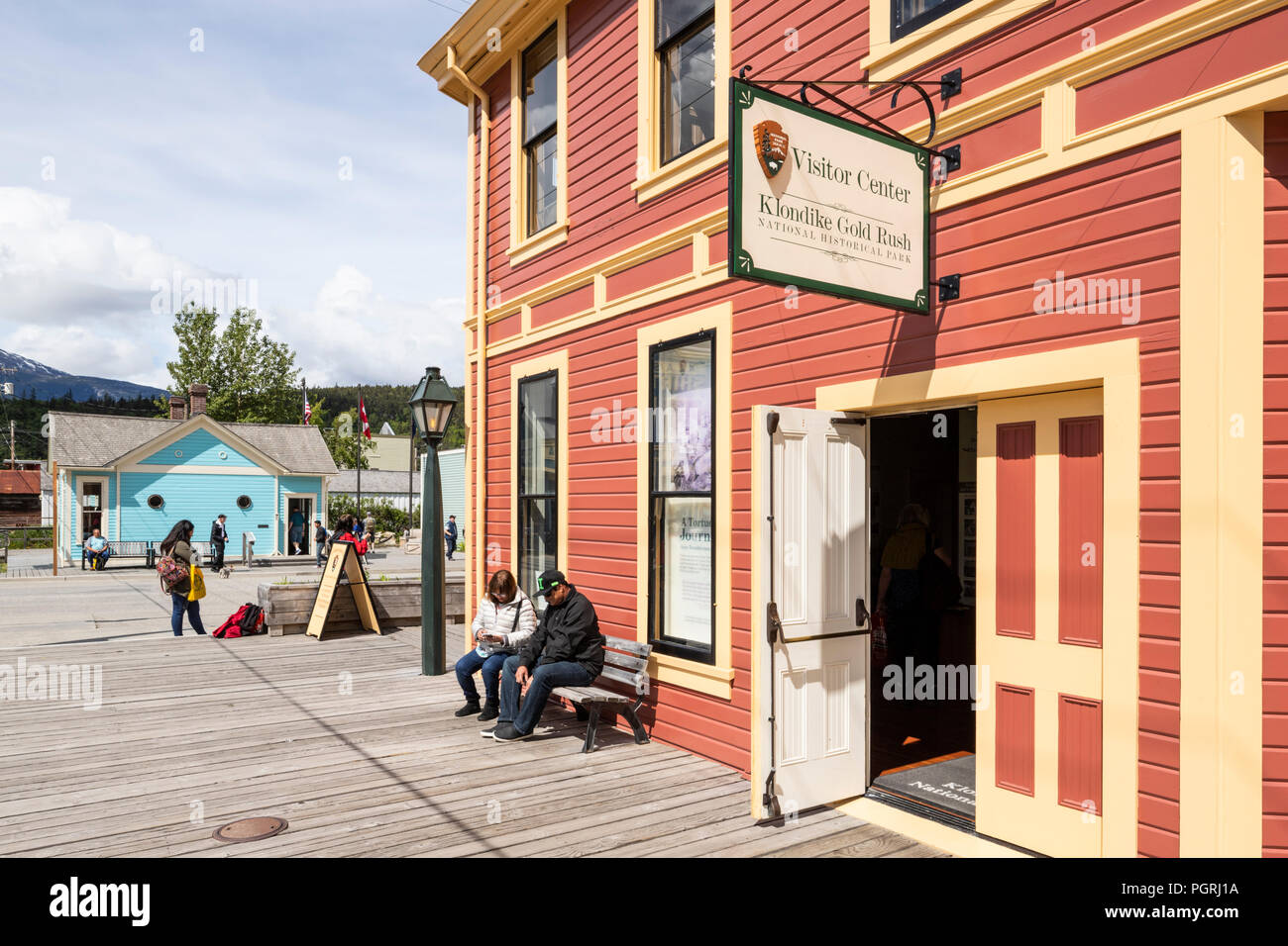 Das Klondike Gold Rush Besucherzentrum in Skagway, Alaska, USA Stockfoto