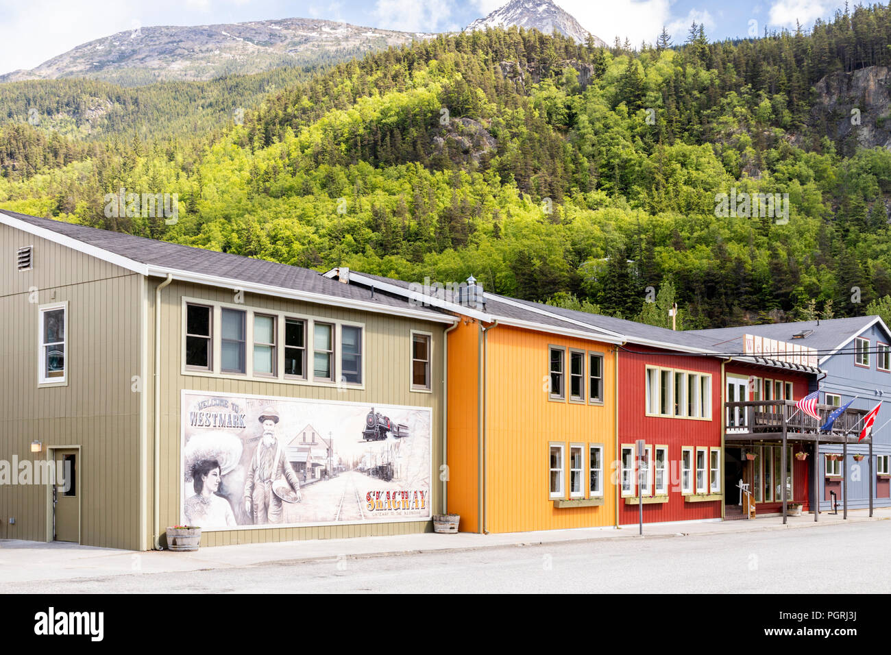 Das Westmark Inn in Skagway, Alaska USA Stockfoto