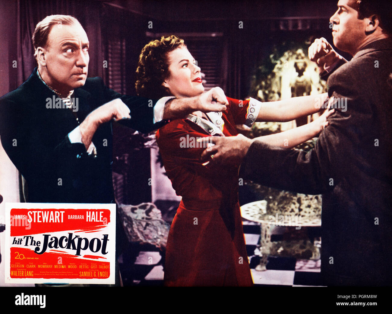 Der Jackpot, alias: Abenteuer eines Pechvogels, USA 1950, Regie: Walter Lang, Darsteller: Alan Mowbray, Barbara Hale, James Stewart Stockfoto