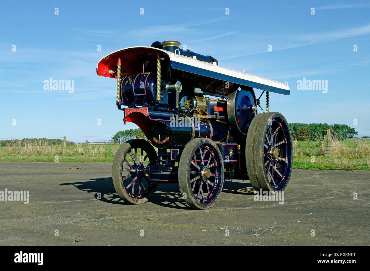 Fowler B6 Showmans Engine Modell 6 Zoll Skala Stockfoto