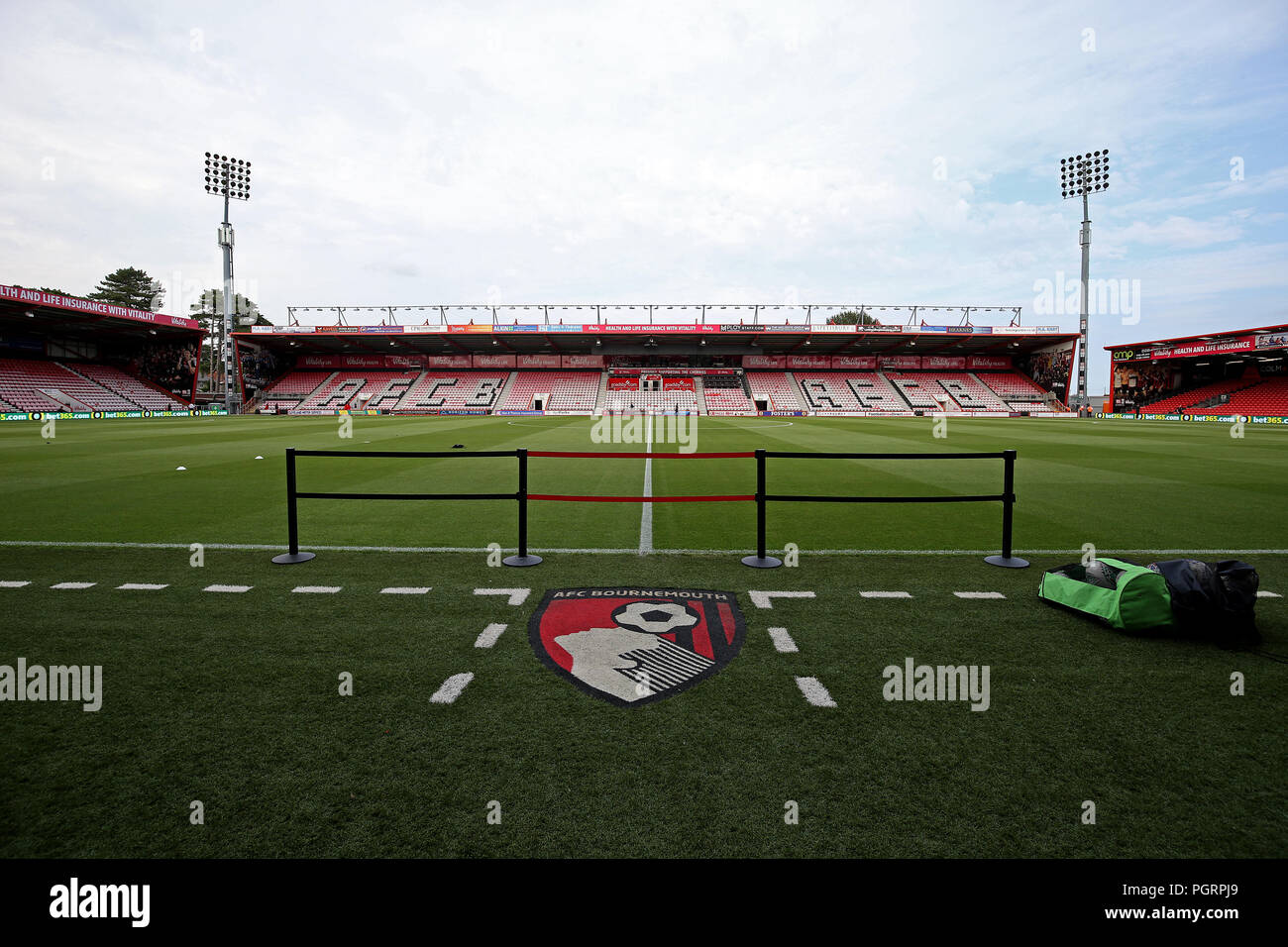 Einen Überblick über die Vitalität Stadion vor dem carabao-Cup, achtelfinale zwischen AFC Bournemouth und MK Dons. Stockfoto