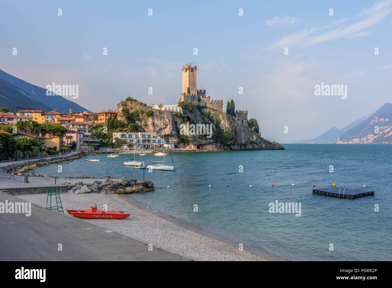 Malcesine, Gardasee, Verona, Venetien, Italien, Europa Stockfoto