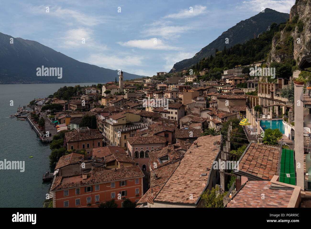 Limone Sul Garda, Gardasee, Lombardei, Italien, Europa Stockfoto