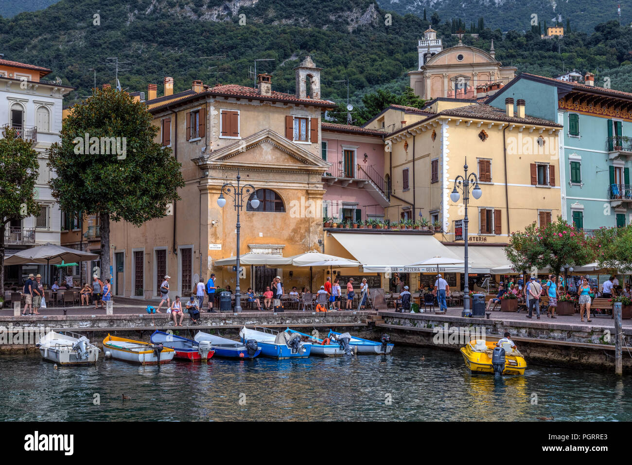 Malcesine, Gardasee, Verona, Venetien, Italien, Europa Stockfoto