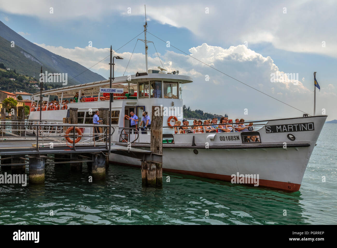 Malcesine, Gardasee, Verona, Venetien, Italien, Europa Stockfoto