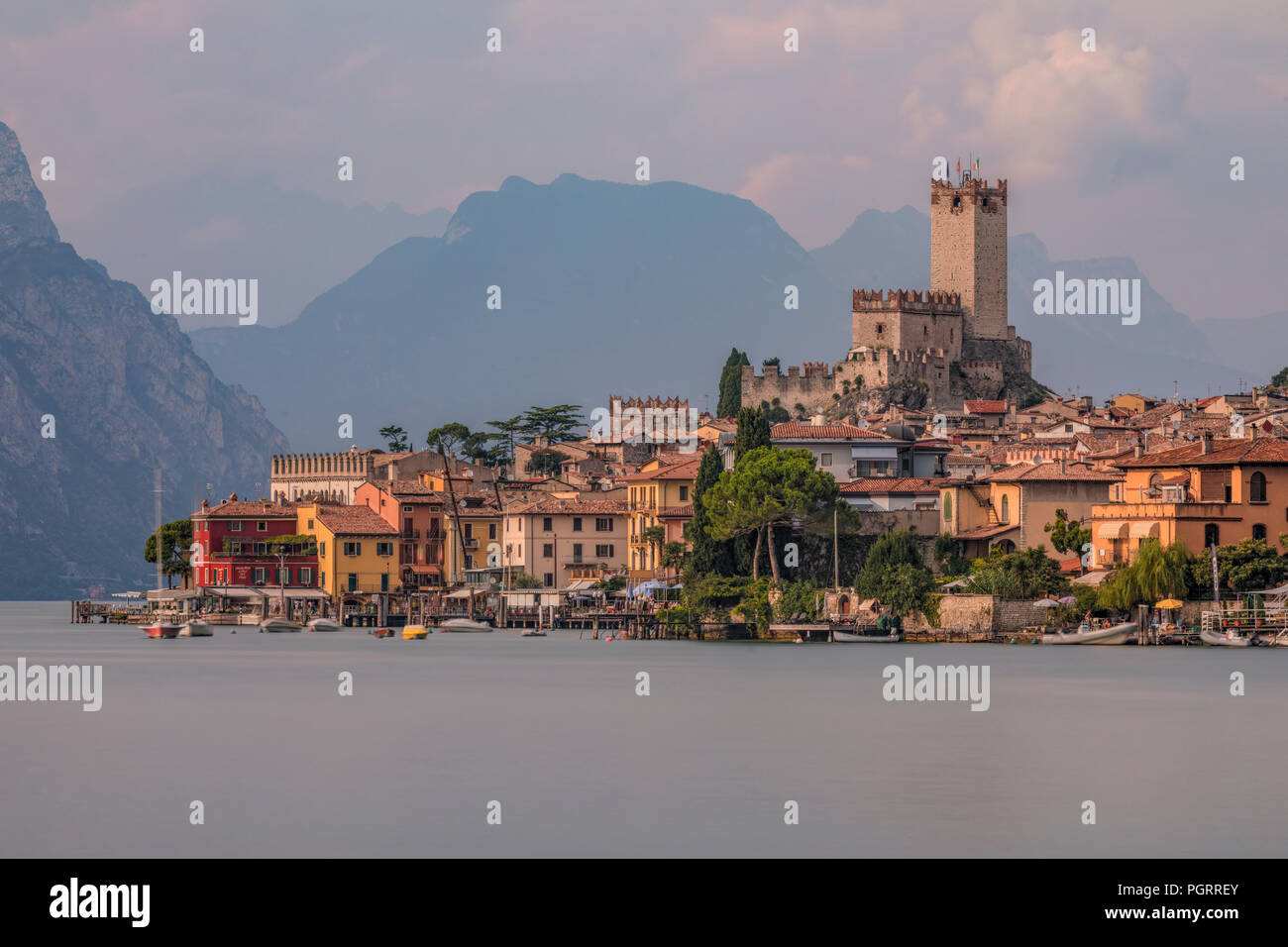 Malcesine, Gardasee, Verona, Venetien, Italien, Europa Stockfoto