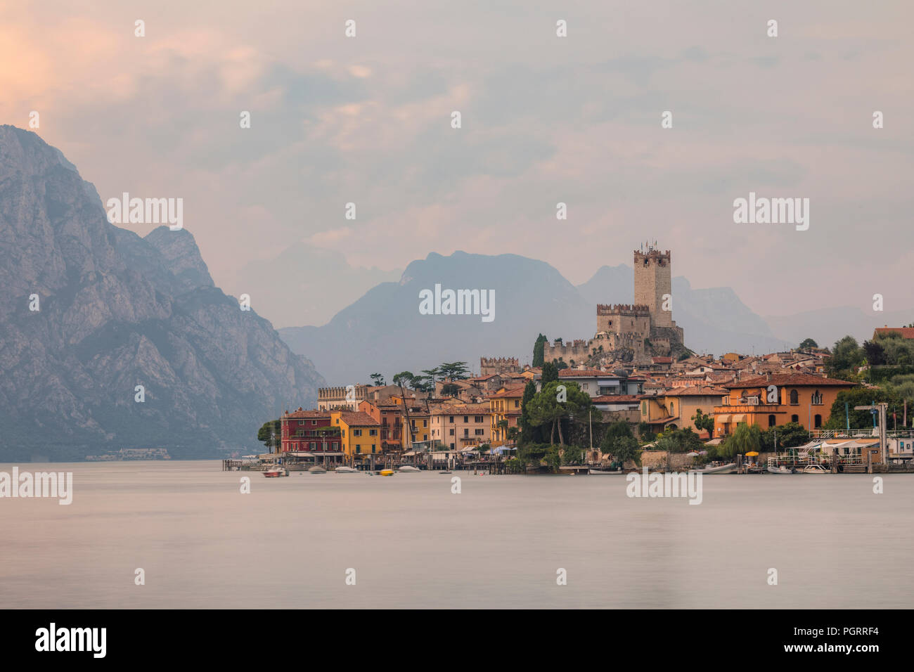 Malcesine, Gardasee, Verona, Venetien, Italien, Europa Stockfoto