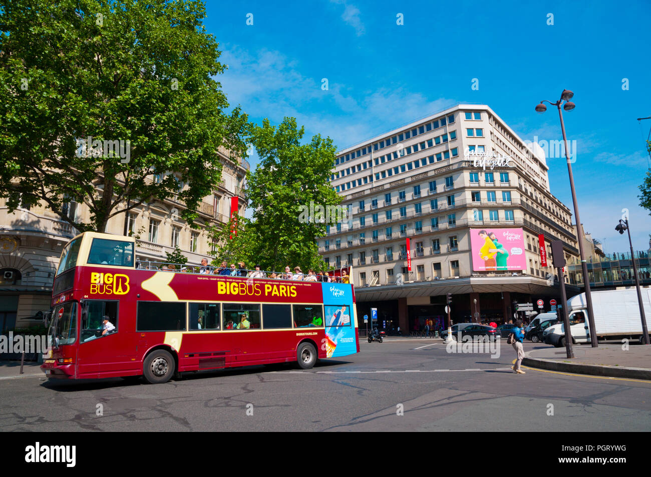 Galeries Lafayette Boulevard Haussmann, Paris, Frankreich Stockfoto