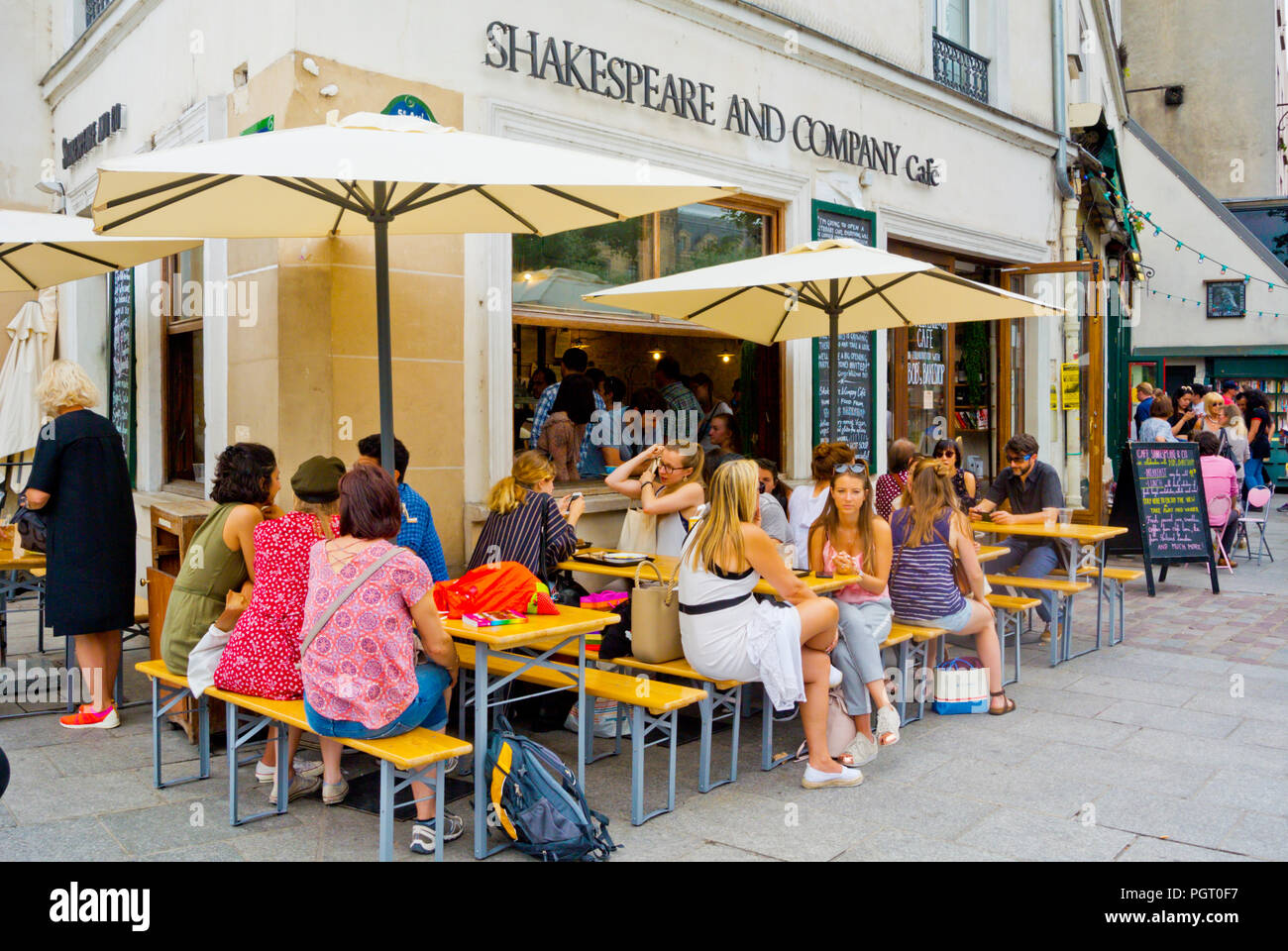 Shakespeare und Company Cafe, Latin, Paris, Frankreich Stockfoto