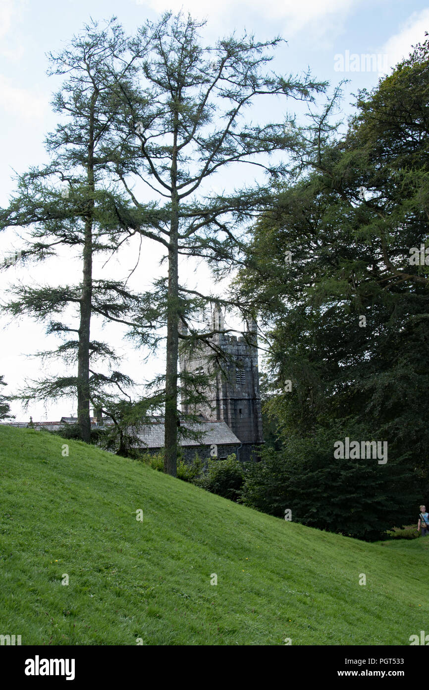 Lydford Lydford, Schloss, West Devon, Großbritannien Stockfoto