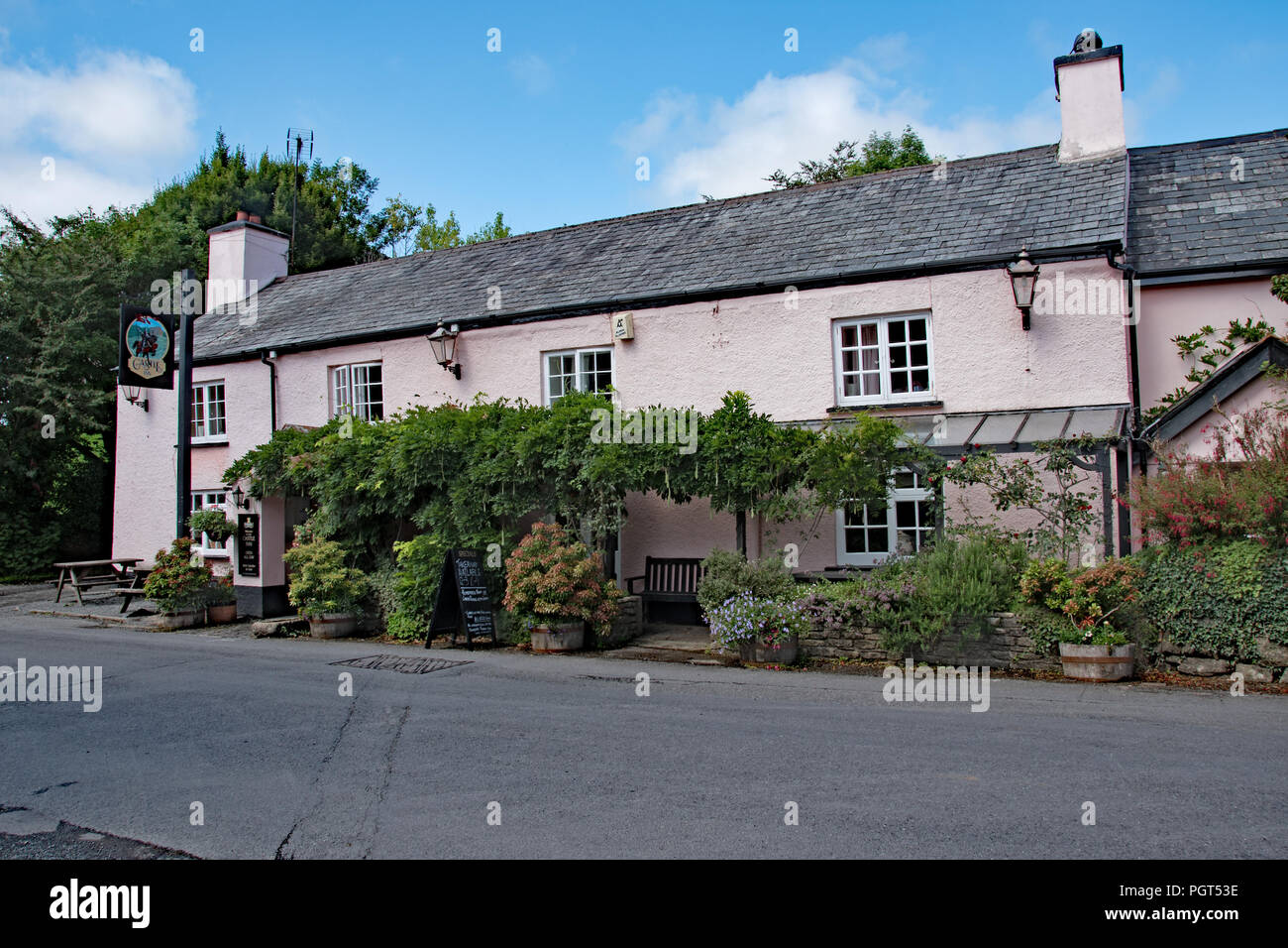 Castle Inn, Lydford Stockfoto