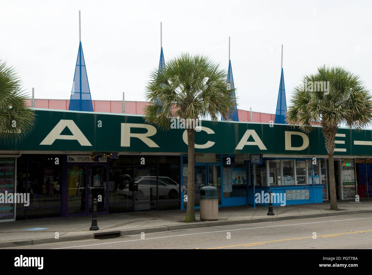 Gay Dolphin Arcade in Myrtle Beach, SC, USA. Stockfoto