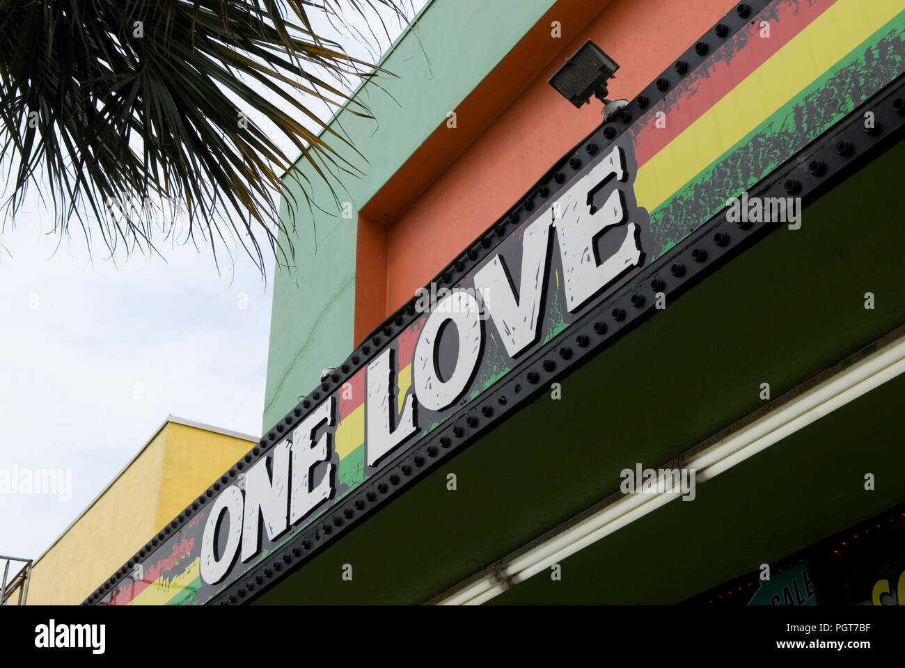 Eine Liebe in Myrtle Beach, SC, USA. Stockfoto